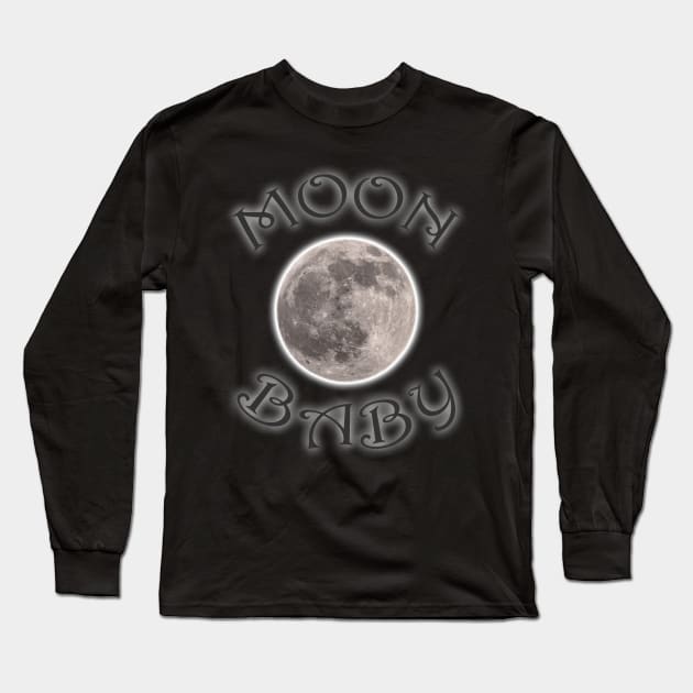 MOON BABY Long Sleeve T-Shirt by ejourdainjr